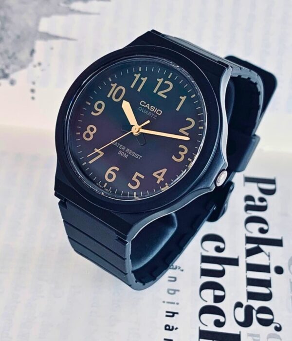 Đồng hồ Casio MW-240-1B2VDF Nam máy Pin (Quartz) Dây Cao Su (Nhựa) mặt Tròn chính hãng