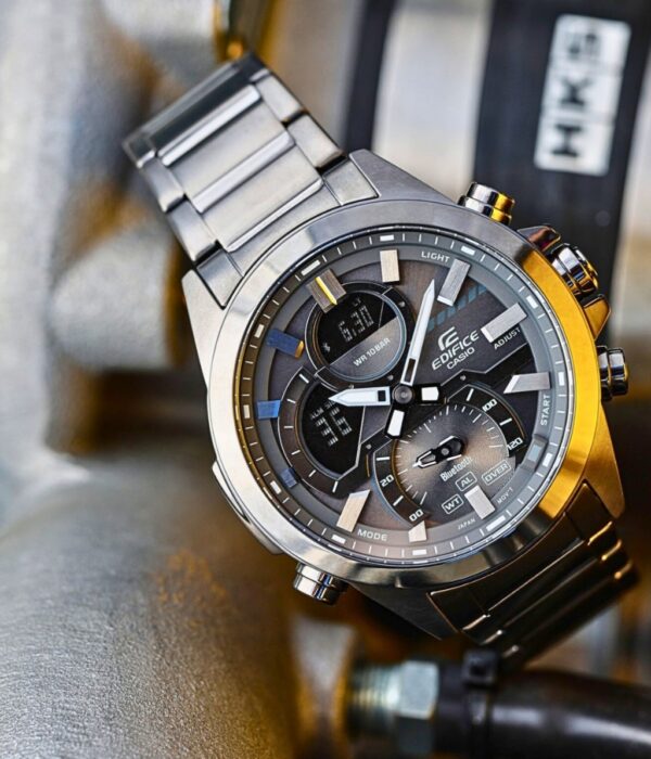 Đồng hồ Casio ECB-30DC-1BDF Nam máy Pin (Quartz) Dây Kim Loại mặt Tròn chính hãng