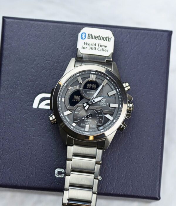 Đồng hồ Casio ECB-30DC-1BDF Nam máy Pin (Quartz) Dây Kim Loại mặt Tròn chính hãng