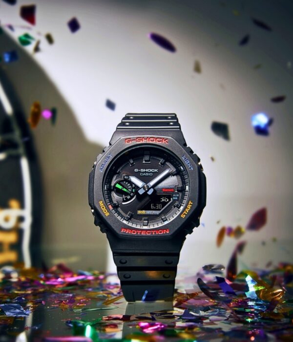 Đồng hồ Casio GA-B2100FC-1ADR Nam máy Pin (Quartz) Dây Nhựa mặt Bát Giác chính hãng