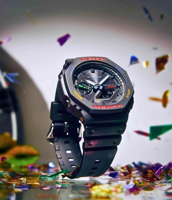 Đồng hồ Casio GA-B2100FC-1ADR Nam máy Pin (Quartz) Dây Nhựa mặt Bát Giác chính hãng