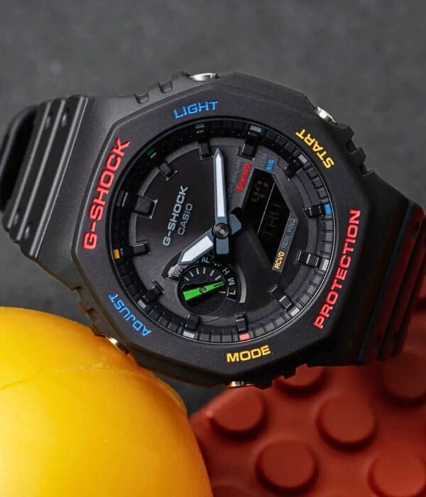 Đồng hồ Casio GA-B2100FC-1ADR Nam máy Pin (Quartz) Dây Nhựa mặt Bát Giác chính hãng