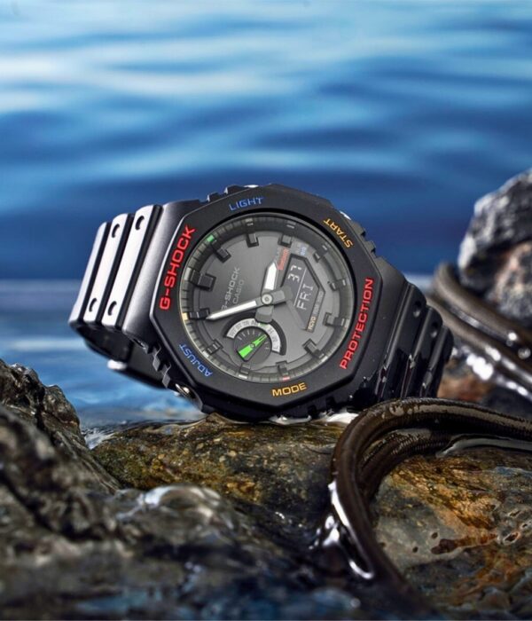 Đồng hồ Casio GA-B2100FC-1ADR Nam máy Pin (Quartz) Dây Nhựa mặt Bát Giác chính hãng