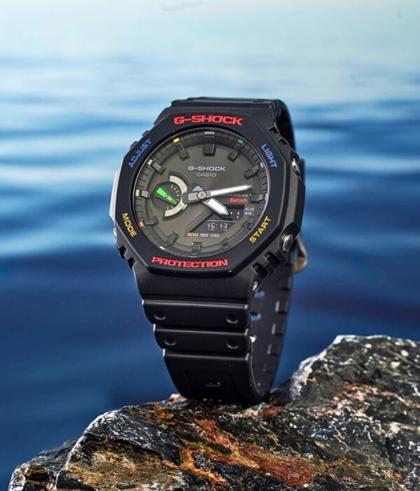 Đồng hồ Casio GA-B2100FC-1ADR Nam máy Pin (Quartz) Dây Nhựa mặt Bát Giác chính hãng