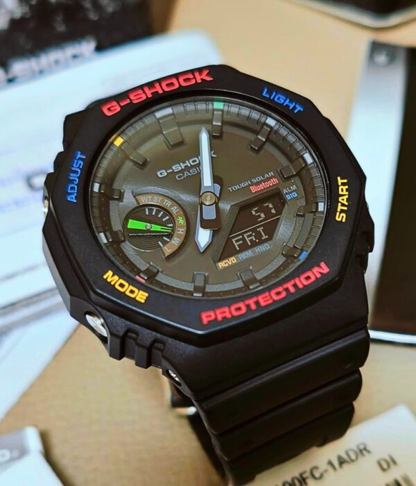 Đồng hồ Casio GA-B2100FC-1ADR Nam máy Pin (Quartz) Dây Nhựa mặt Bát Giác chính hãng