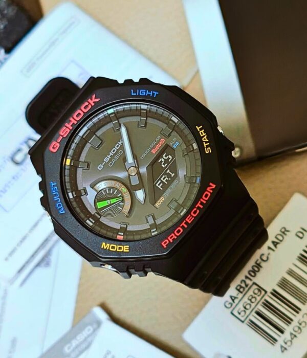 Đồng hồ Casio GA-B2100FC-1ADR Nam máy Pin (Quartz) Dây Nhựa mặt Bát Giác chính hãng