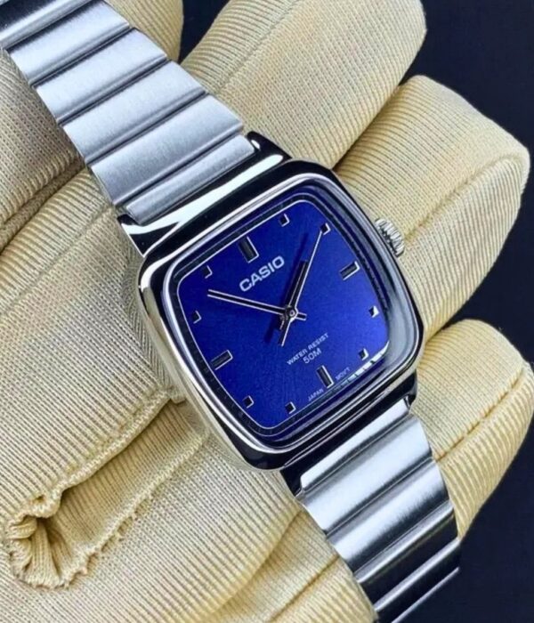 Đồng hồ Casio LTP-B140D-2AVDF Nữ máy Pin (Quartz) Dây Inox (Thép Không Gỉ) mặt Vuông chính hãng