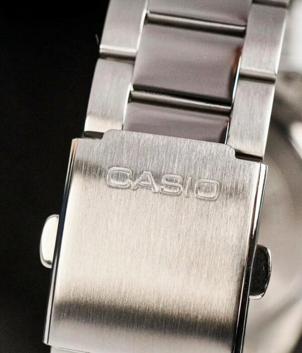 Đồng hồ Casio MTP-E725D-1AVDF Nam máy Pin (Quartz) Dây Inox (Thép Không Gỉ) mặt Tròn chính hãng