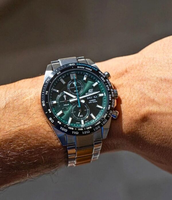 Đồng hồ Casio EFR-574DB-3AVUDF Nam máy Pin (Quartz) Dây Inox (Thép Không Gỉ) mặt Tròn chính hãng
