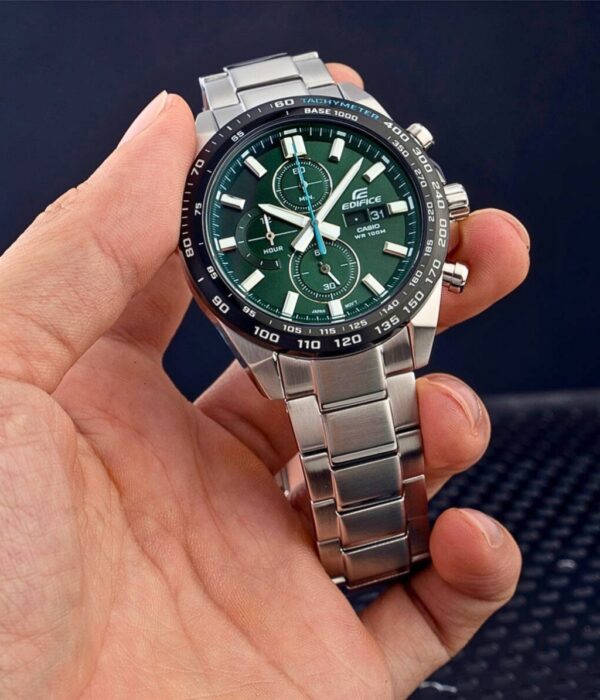 Đồng hồ Casio EFR-574DB-3AVUDF Nam máy Pin (Quartz) Dây Inox (Thép Không Gỉ) mặt Tròn chính hãng