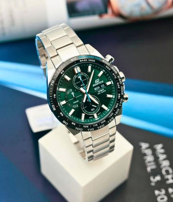 Đồng hồ Casio EFR-574DB-3AVUDF Nam máy Pin (Quartz) Dây Inox (Thép Không Gỉ) mặt Tròn chính hãng