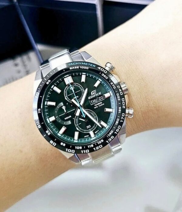 Đồng hồ Casio EFR-574DB-3AVUDF Nam máy Pin (Quartz) Dây Inox (Thép Không Gỉ) mặt Tròn chính hãng