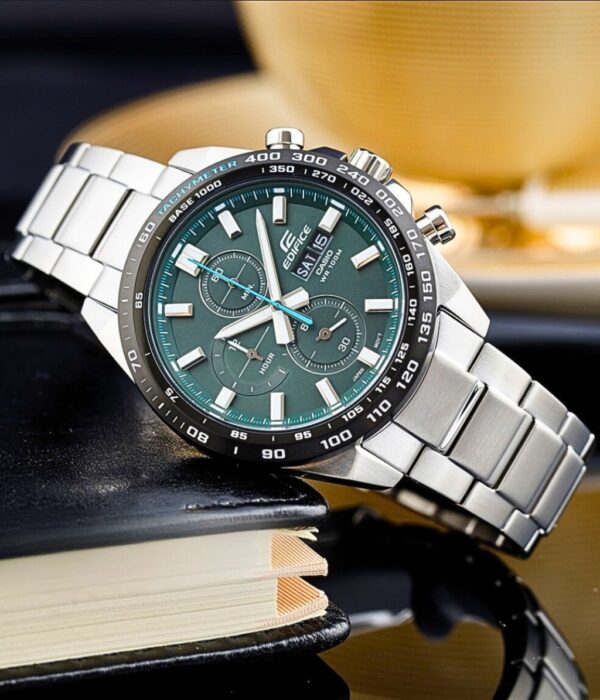 Đồng hồ Casio EFR-574DB-3AVUDF Nam máy Pin (Quartz) Dây Inox (Thép Không Gỉ) mặt Tròn chính hãng