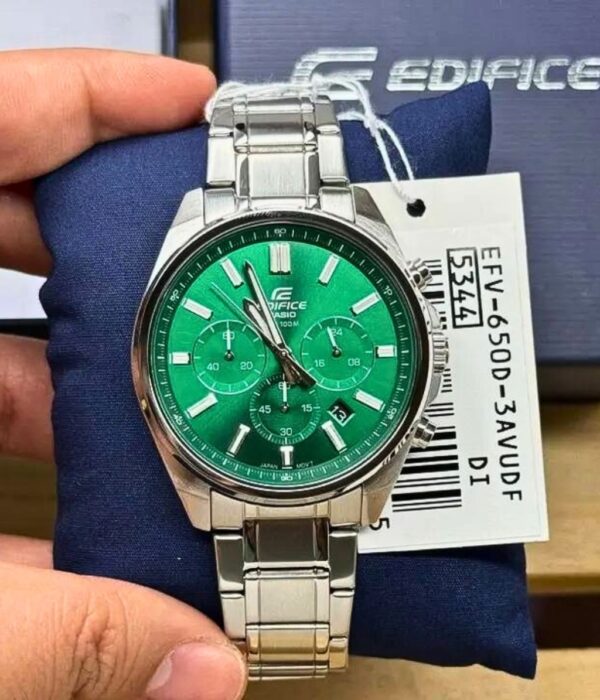 Đồng hồ Casio EFV-650D-3AVUDF Nam máy Pin (Quartz) Dây Inox (Thép Không Gỉ) mặt Tròn chính hãng