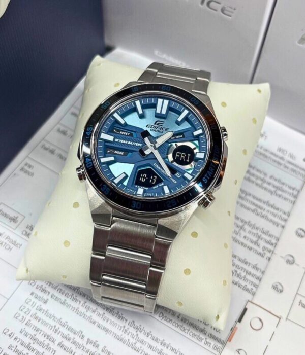 Đồng hồ Casio EFV-C110D-2BDF Nam máy Pin (Quartz) Dây Inox (Thép Không Gỉ) mặt Tròn chính hãng