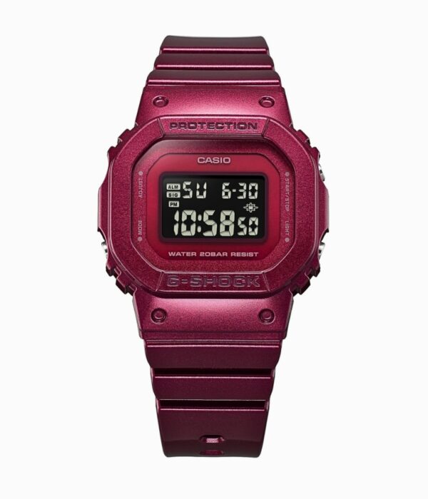 Đồng hồ Casio GMD-S5600RB-4DR Nam máy Pin (Quartz) Dây Nhựa mặt Vuông chính hãng