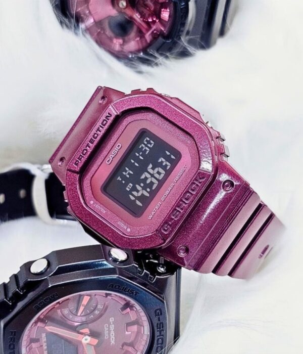 Đồng hồ Casio GMD-S5600RB-4DR Nam máy Pin (Quartz) Dây Nhựa mặt Vuông chính hãng