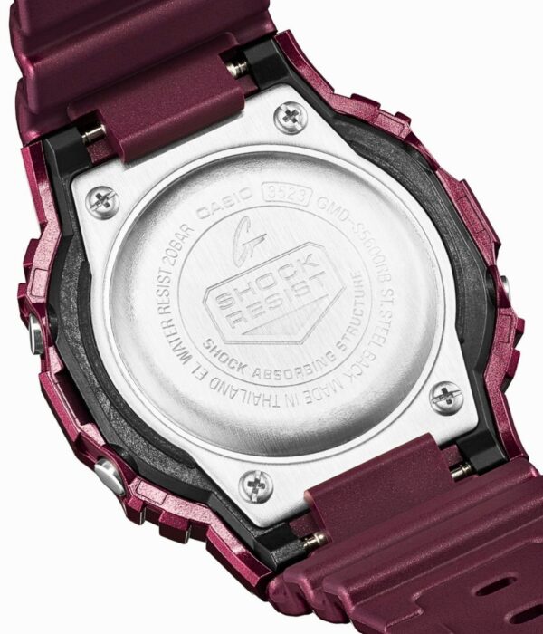 Đồng hồ Casio GMD-S5600RB-4DR Nam máy Pin (Quartz) Dây Nhựa mặt Vuông chính hãng