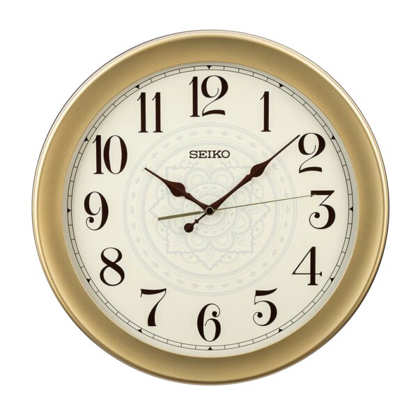Đồng Hồ Treo Tường Seiko QXA835F Màu Vàng nhạt Dây Inox ĐẸP TẠI SHOPDONGHO