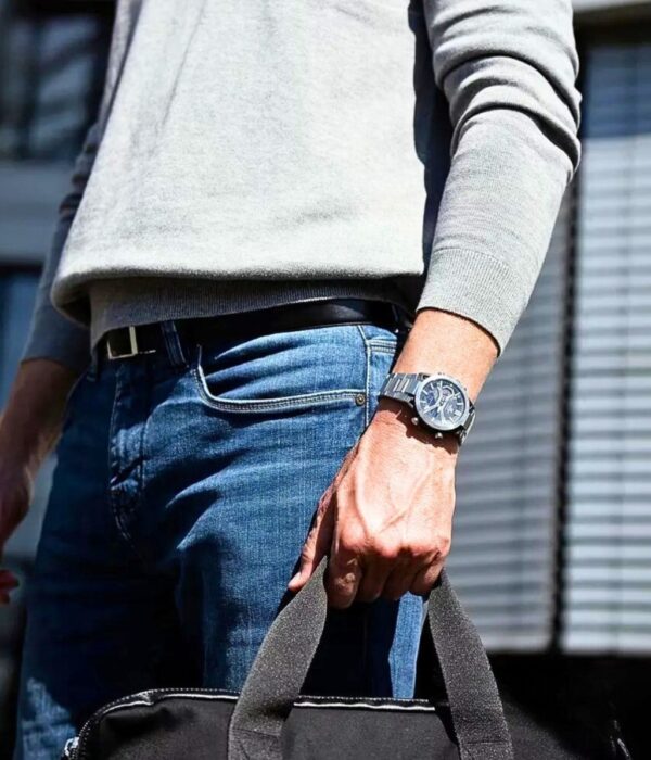 Đồng hồ Casio ECB-2000D-1ADF Nam máy Solar (Năng Lượng Ánh Sáng Mặt Trời) Dây Inox (Thép Không Gỉ) mặt Tròn chính hãng