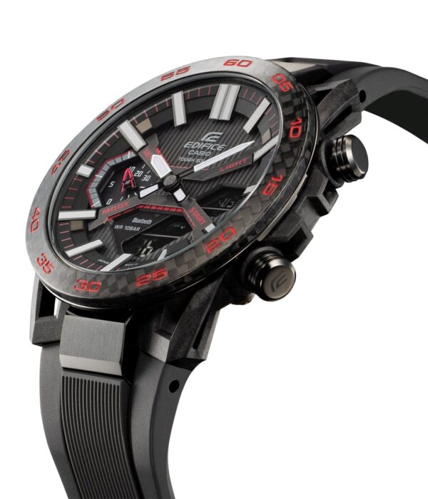 Đồng hồ Casio ECB-2000PB-1ADF Nam máy Solar (Năng Lượng Ánh Sáng Mặt Trời) Dây Cao Su (Nhựa) mặt Tròn chính hãng