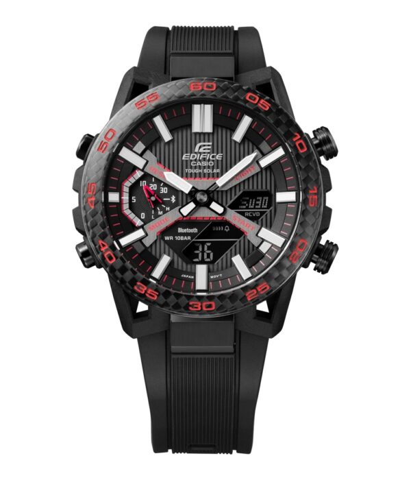 Đồng hồ Casio ECB-2000PB-1ADF Nam máy Solar (Năng Lượng Ánh Sáng Mặt Trời) Dây Cao Su (Nhựa) mặt Tròn chính hãng