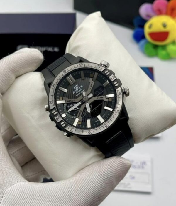 Đồng hồ Casio ECB-2000TP-1ADF Nam máy Solar (Năng Lượng Ánh Sáng Mặt Trời) Dây Cao Su (Nhựa) mặt Tròn chính hãng
