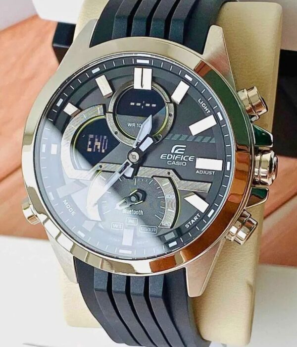 Đồng hồ Casio ECB-30P-1ADF Nam máy Pin (Quartz) Dây Cao Su (Nhựa) mặt Tròn chính hãng