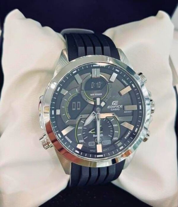Đồng hồ Casio ECB-30P-1ADF Nam máy Pin (Quartz) Dây Cao Su (Nhựa) mặt Tròn chính hãng