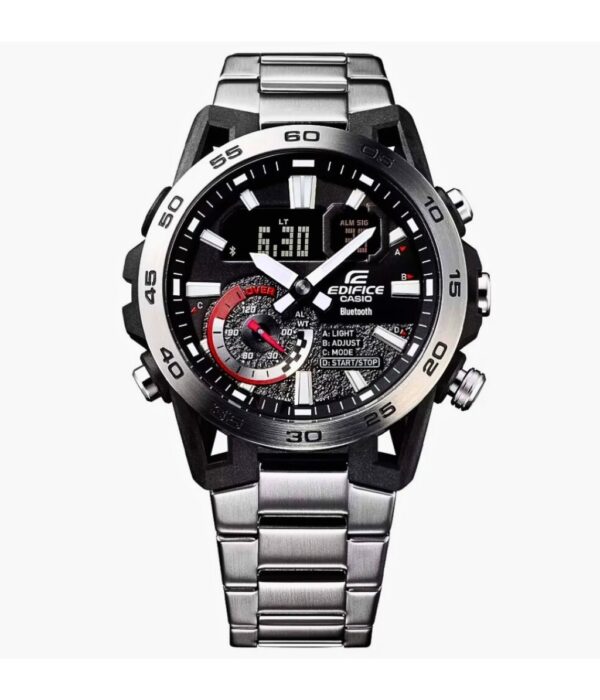 Đồng hồ Casio ECB-40D-1ADF Nam máy Pin (Quartz) Dây Inox (Thép Không Gỉ) mặt Tròn chính hãng