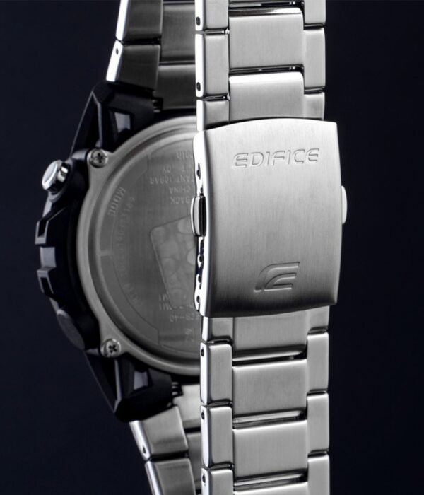 Đồng hồ Casio ECB-40DB-1ADF Nam máy Pin (Quartz) Dây Inox (Thép Không Gỉ) mặt Tròn chính hãng