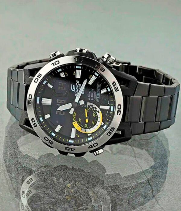 Đồng hồ Casio ECB-40DC-1ADF Nam máy Pin (Quartz) Dây Inox (Thép Không Gỉ) mặt Tròn chính hãng
