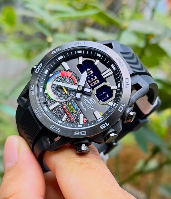 Đồng hồ Casio ECB-40MP-1ADF Nam máy Pin (Quartz) Dây Cao Su (Nhựa) mặt Tròn chính hãng
