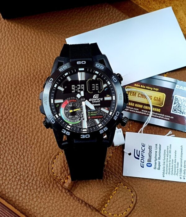 Đồng hồ Casio ECB-40MP-1ADF Nam máy Pin (Quartz) Dây Cao Su (Nhựa) mặt Tròn chính hãng