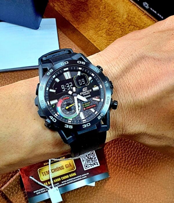Đồng hồ Casio ECB-40MP-1ADF Nam máy Pin (Quartz) Dây Cao Su (Nhựa) mặt Tròn chính hãng