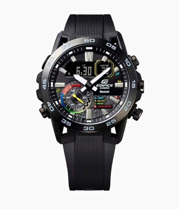 Đồng hồ Casio ECB-40MP-1ADF Nam máy Pin (Quartz) Dây Cao Su (Nhựa) mặt Tròn chính hãng