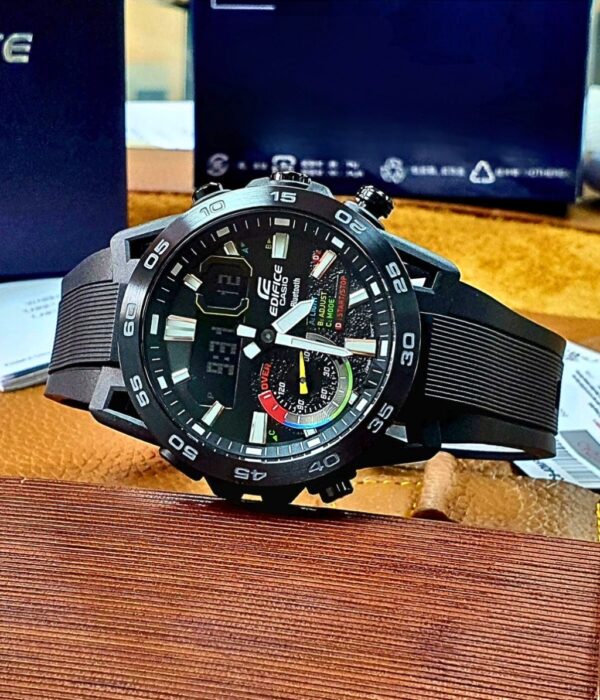Đồng hồ Casio ECB-40MP-1ADF Nam máy Pin (Quartz) Dây Cao Su (Nhựa) mặt Tròn chính hãng
