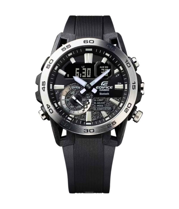 Đồng hồ Casio ECB-40P-1ADF Nam máy Pin (Quartz) Dây Cao Su (Nhựa) mặt Tròn chính hãng