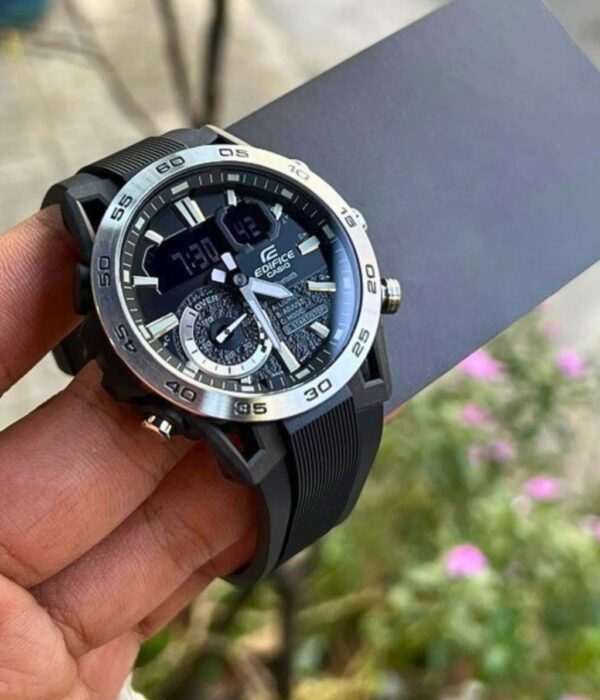 Đồng hồ Casio ECB-40P-1ADF Nam máy Pin (Quartz) Dây Cao Su (Nhựa) mặt Tròn chính hãng