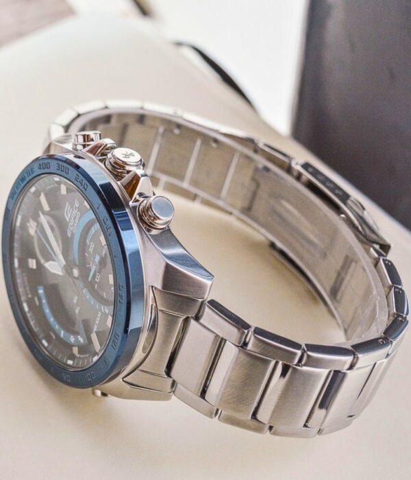 Đồng hồ Casio ECB-900DB-1BDR Nam máy Solar (Năng Lượng Ánh Sáng Mặt Trời) Dây Inox (Thép Không Gỉ) mặt Tròn chính hãng