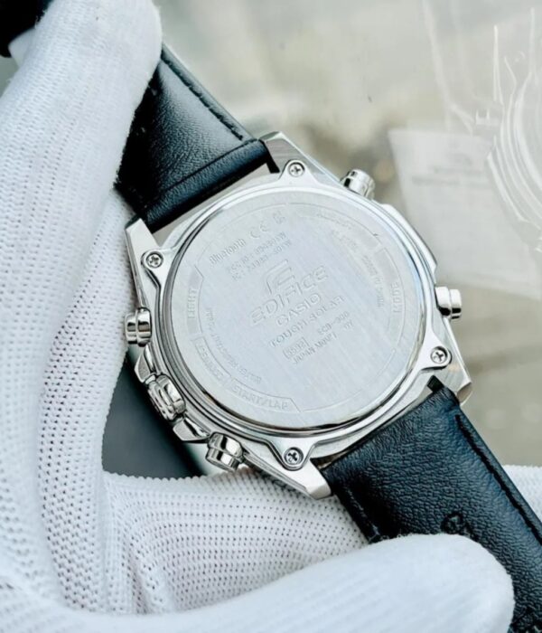 Đồng hồ Casio ECB-900GL-1BDR Nam máy Solar (Năng Lượng Ánh Sáng Mặt Trời) Dây Da mặt Tròn chính hãng