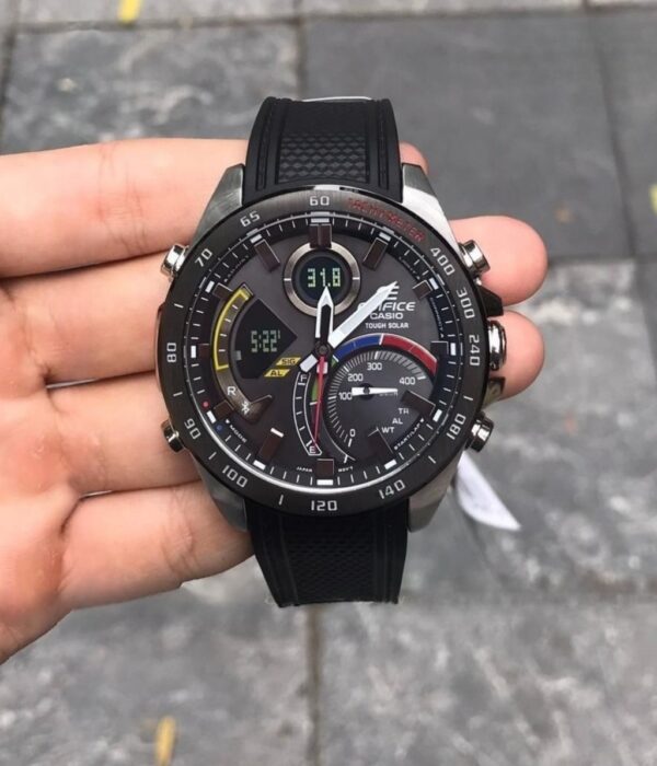 Đồng hồ Casio ECB-900MP-1ADF Nam máy Solar (Năng Lượng Ánh Sáng Mặt Trời) Dây Cao Su (Nhựa) mặt Tròn chính hãng