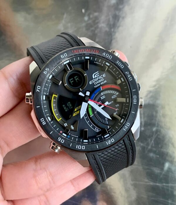 Đồng hồ Casio ECB-900MP-1ADF Nam máy Solar (Năng Lượng Ánh Sáng Mặt Trời) Dây Cao Su (Nhựa) mặt Tròn chính hãng