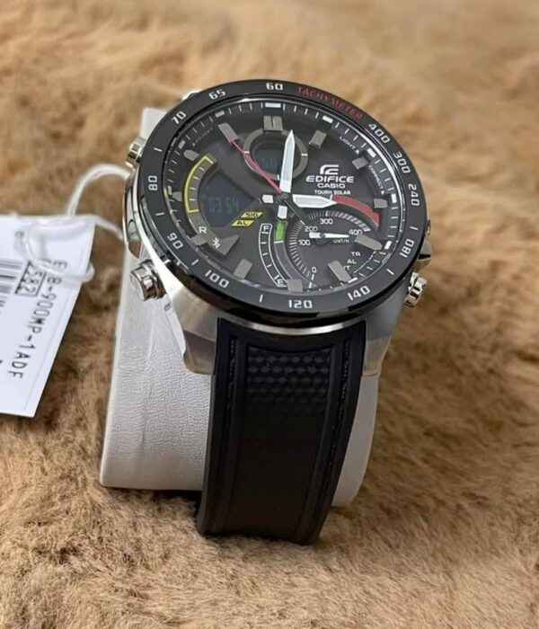 Đồng hồ Casio ECB-900MP-1ADF Nam máy Solar (Năng Lượng Ánh Sáng Mặt Trời) Dây Cao Su (Nhựa) mặt Tròn chính hãng