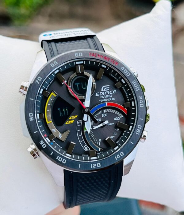 Đồng hồ Casio ECB-900MP-1ADF Nam máy Solar (Năng Lượng Ánh Sáng Mặt Trời) Dây Cao Su (Nhựa) mặt Tròn chính hãng
