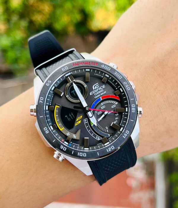 Đồng hồ Casio ECB-900MP-1ADF Nam máy Solar (Năng Lượng Ánh Sáng Mặt Trời) Dây Cao Su (Nhựa) mặt Tròn chính hãng