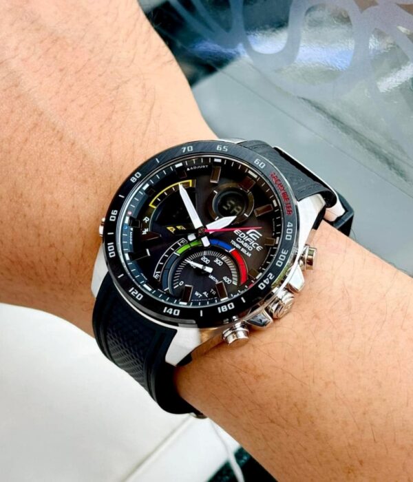 Đồng hồ Casio ECB-900MP-1ADF Nam máy Solar (Năng Lượng Ánh Sáng Mặt Trời) Dây Cao Su (Nhựa) mặt Tròn chính hãng