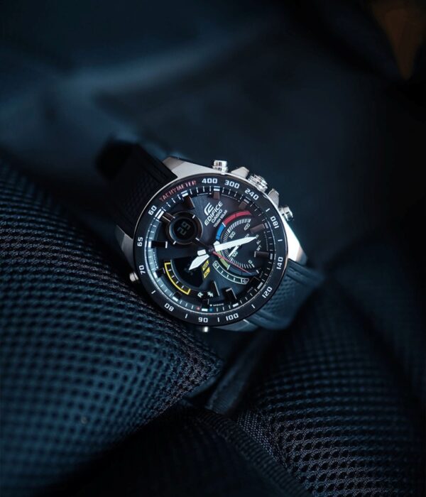 Đồng hồ Casio ECB-900MP-1ADF Nam máy Solar (Năng Lượng Ánh Sáng Mặt Trời) Dây Cao Su (Nhựa) mặt Tròn chính hãng