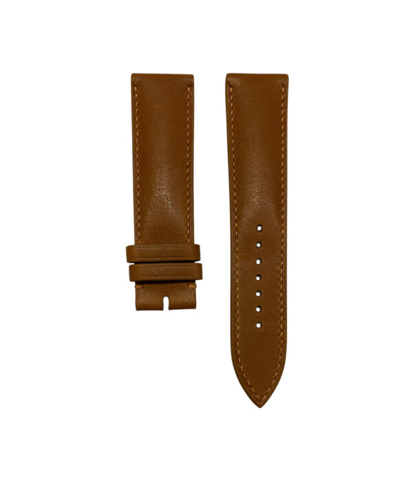 Dây Da Đồng Hồ Percent Gautier Brown size 20-18 mm Màu Nâu Vàng Đẹp Tại SHOPDONGHO.com