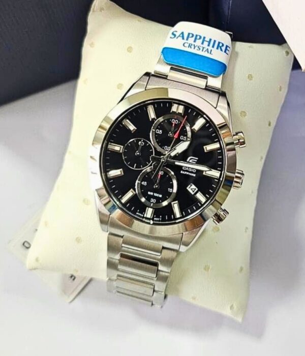 Đồng hồ Casio EFB-710D-1AVUDF Nam máy Pin (Quartz) Dây Inox (Thép Không Gỉ) mặt Tròn chính hãng